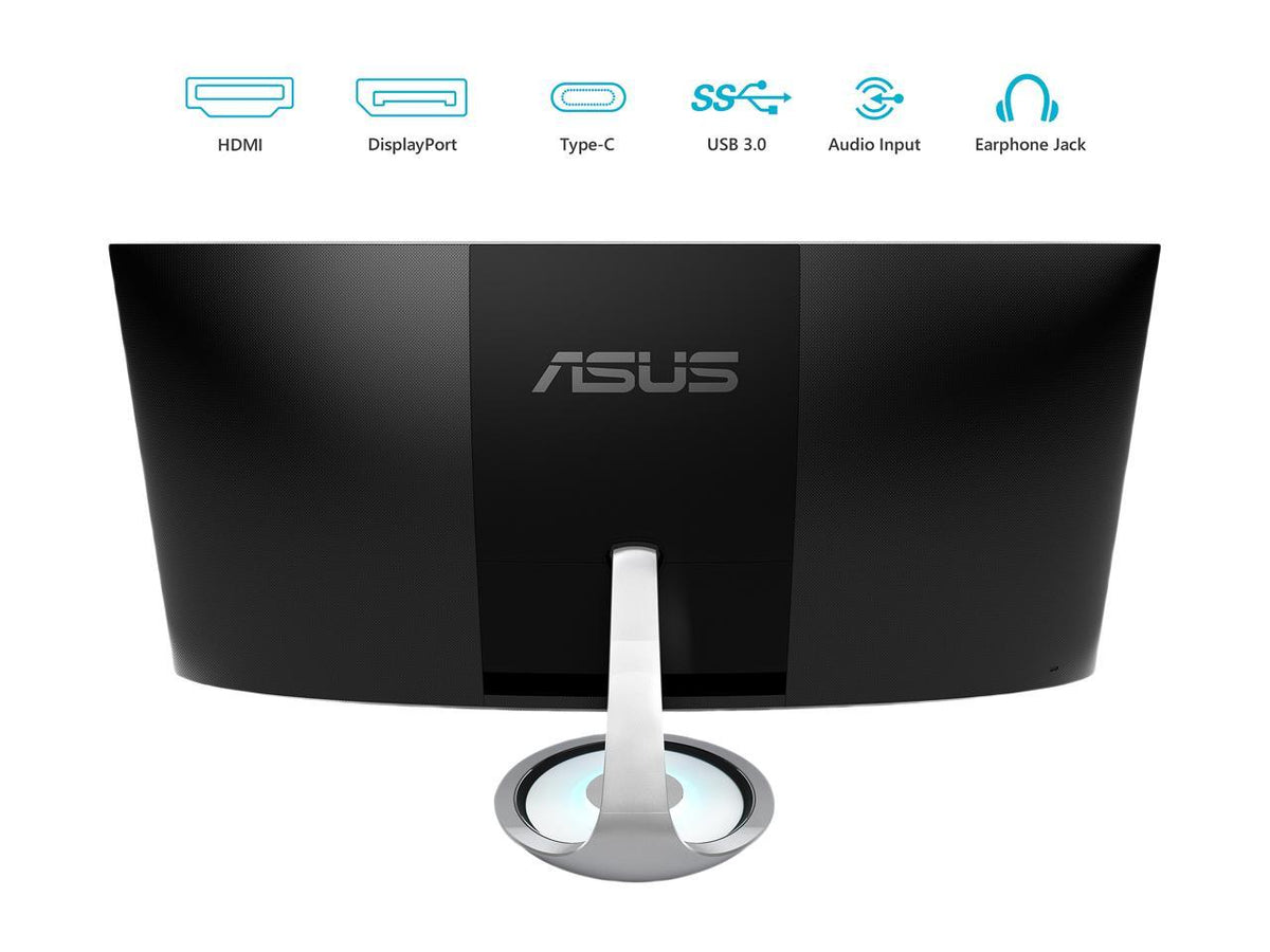 Asus Designo MX38VC 37.5" UWQHD IPS 75HZ USB-C Eye Care Adaptive-SYNC Curved Gaming LCD Monitor With QI Charging