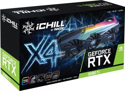 Inno3D GeForce RTX 3080 Ti iChill X4 12GB GDDR6X Graph­ics Card (C308T4-126XX-1810VA36)