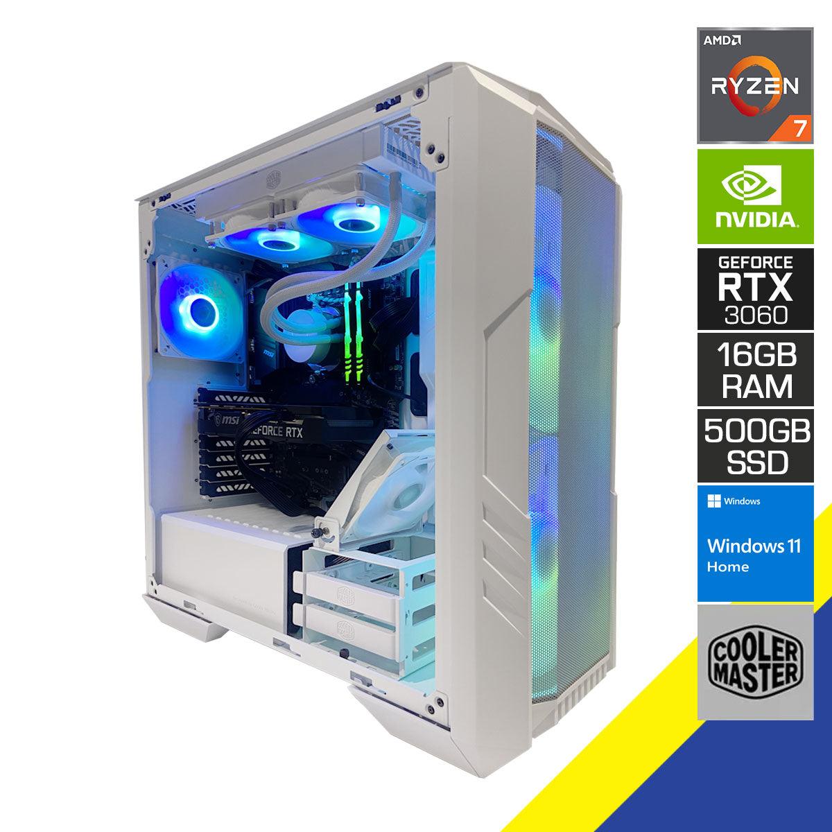 AURORA HAF-500 Gaming PC | RYZEN 7 5700X | 16 GB RAM | 500 GB SSD | RTX 3060 | Windows 11 Home
