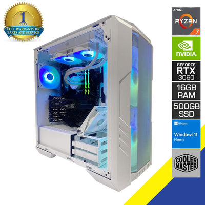 AURORA HAF-500 Gaming PC | RYZEN 7 5700X | 16 GB RAM | 500 GB SSD | RTX 3060 | Windows 11 Home
