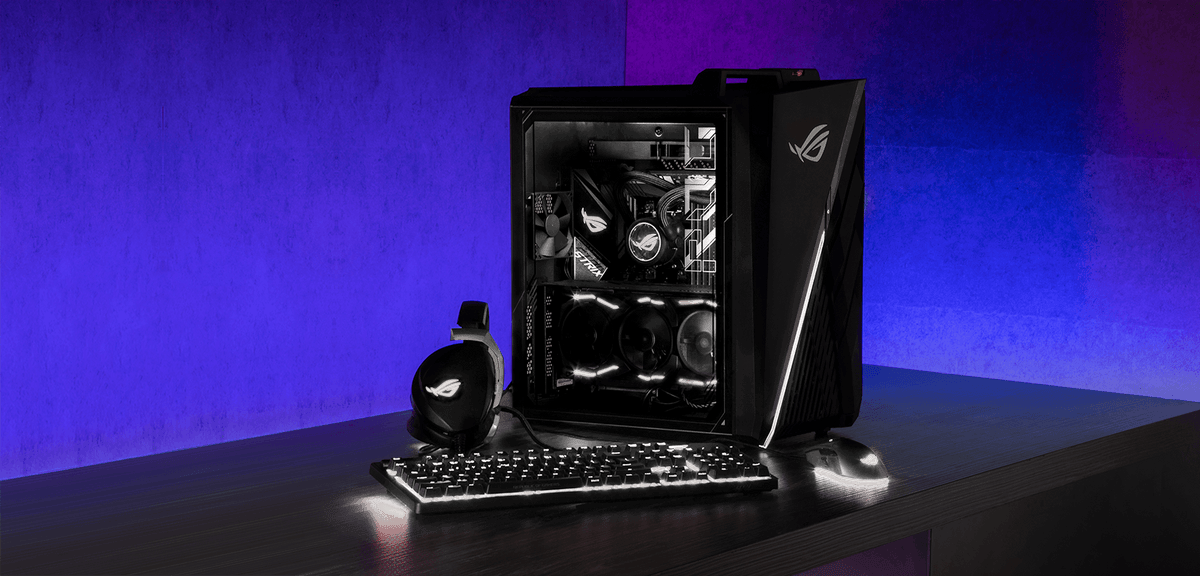 ASUS ROG STRIX G35DX-PH001WS AMD R7-5800X 16GB RAM 1TB SSD NV RTX3080-10GB DDR6X 45L ATX GAMING DESKTOP (STAR BLACK) + MS OFFICE HOME & STUDENT 2021