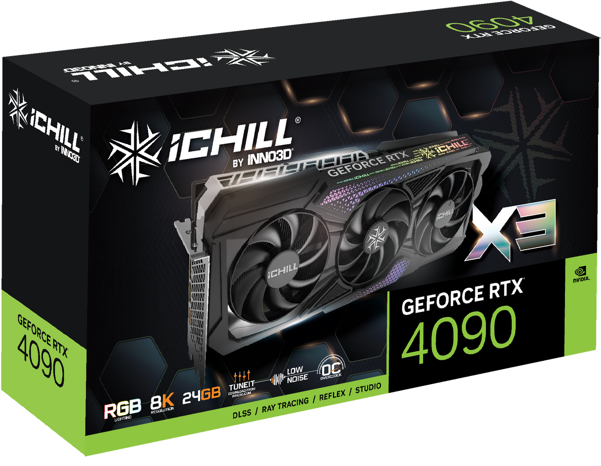 INNO3D GeForce RTX 4090 ICHILL X3 24GB GDDR6X