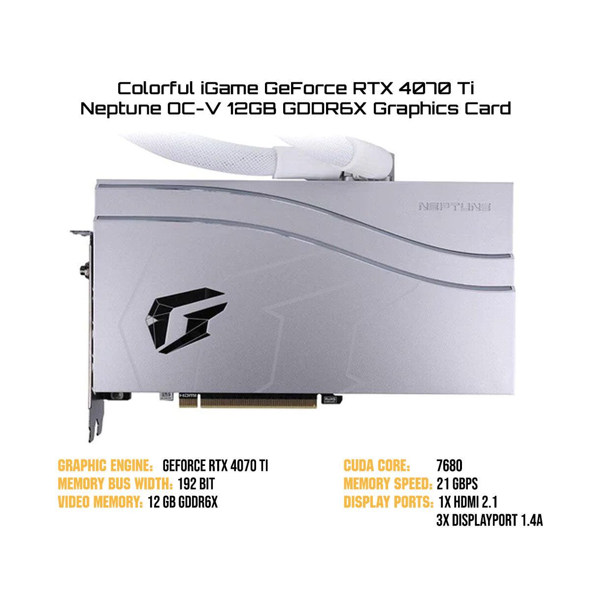 Colorful iGame GeForce RTX 4070 Ti Neptune OC-V 12GB GDDR6X Graphics Card