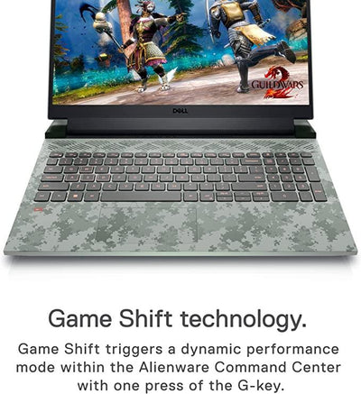 Dell G15 5520 Gaming Laptop (Specter Green With Camouflage) | 15.6” FHD | i7-12700H | 16GB RAM | 512GB SSD | RTX 3050 Ti | Windows 11 Home | MS Office H&S 2021 | Gaming Backpack 17-GM1720PM