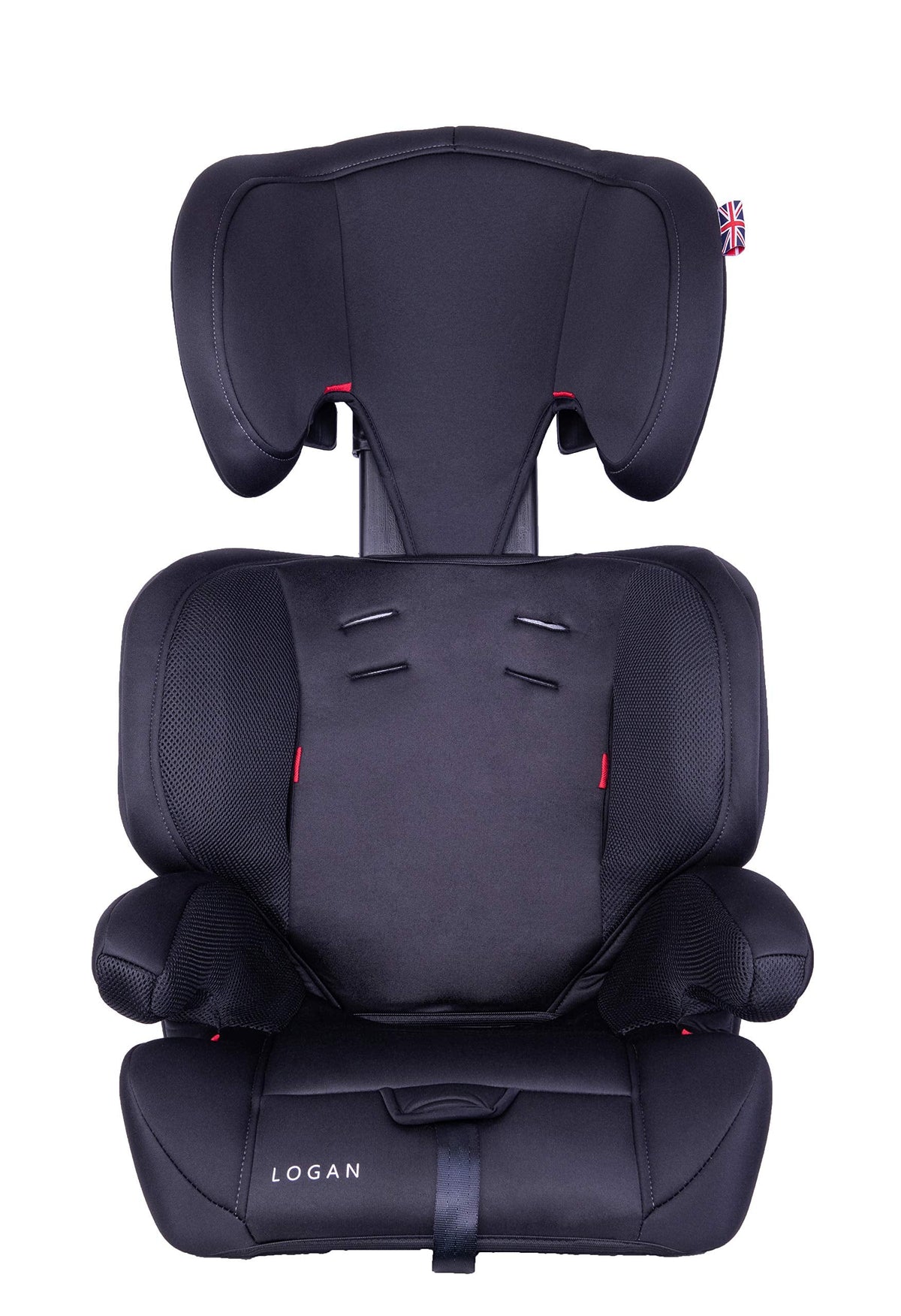 Cozy N Safe Logan Group 1/2/3 Car Seat 9-36kg, 9 Months to 12 Years, 5 Point Harness, Forward Facing, Side Impact Protection, Adjustable Headrest, Lightweight, Child, Toddler Car Seat - Black/Grey