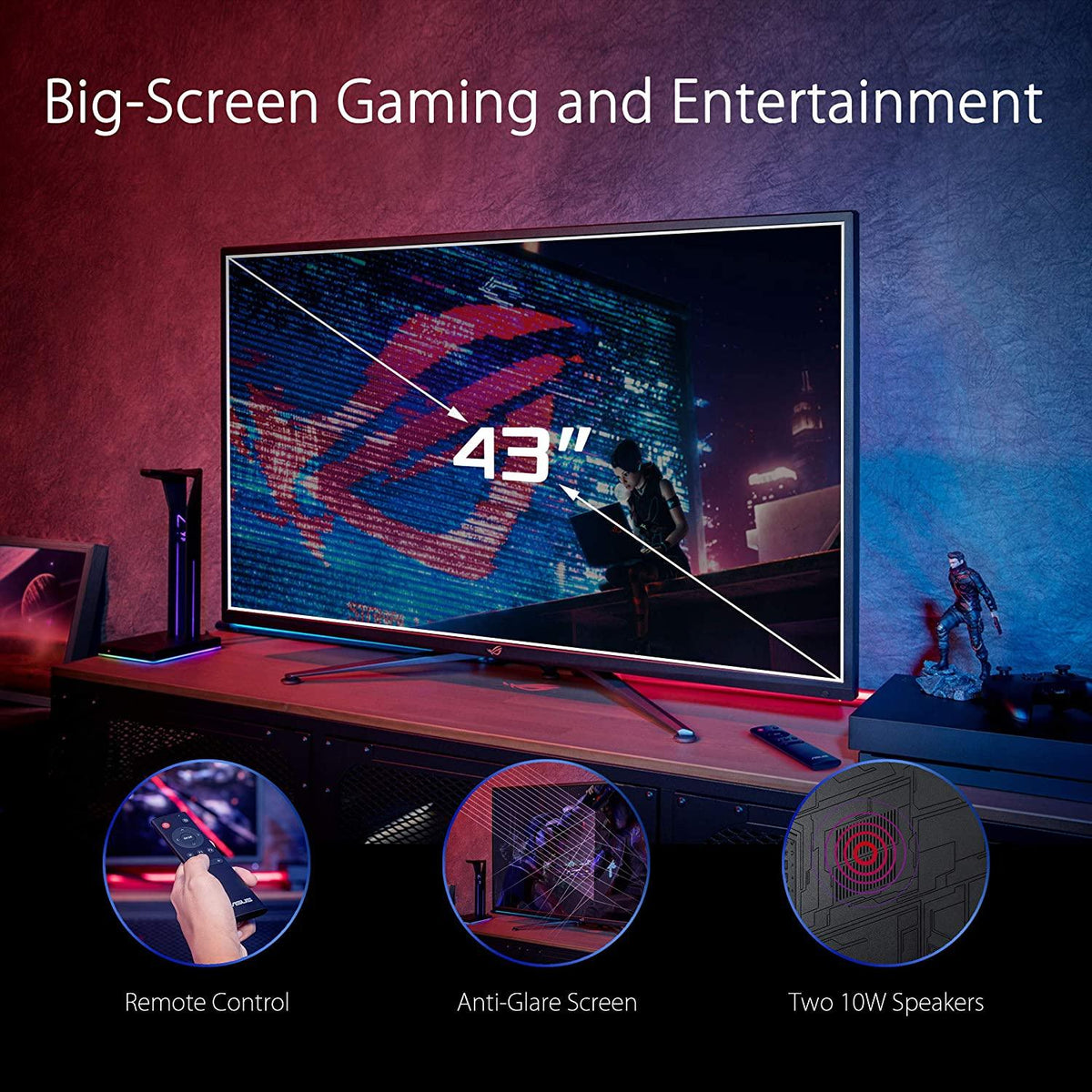 ASUS ROG Swift PG43UQ 43" 4K DSC Gaming Monitor