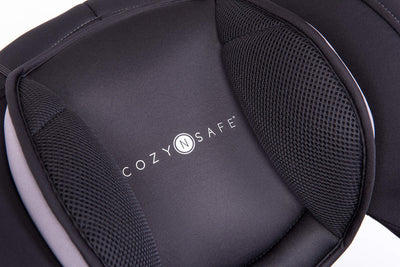 Cozy N Safe Logan Group 1/2/3 Car Seat 9-36kg, 9 Months to 12 Years, 5 Point Harness, Forward Facing, Side Impact Protection, Adjustable Headrest, Lightweight, Child, Toddler Car Seat - Black/Grey