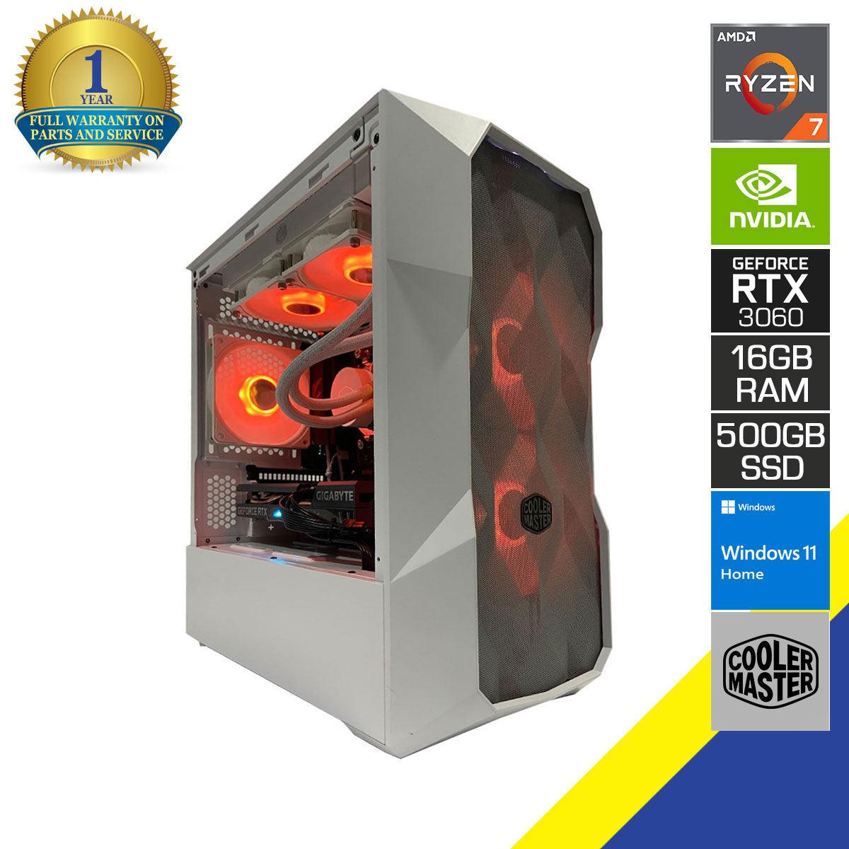 AURORA TD300 Gaming PC | Ryzen 7 5700X | 16 GB RAM | 512 GB SSD | RTX 3060 | Windows 11 Home