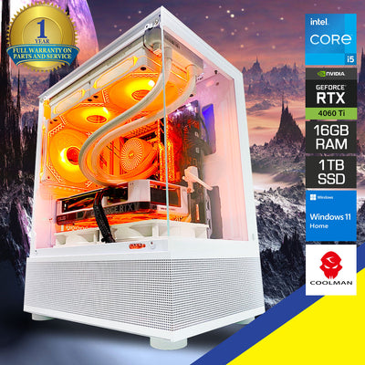 Aurora Reyna Desktop Gaming PC | Intel Core i5-13400F | 16GB RAM | 1TB SSD | RTX 4060 Ti | Windows 11 Home