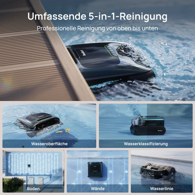 Beatbot AquaSense 2 Pro Robotic Pool Cleaner up to 300 m² + iSkim Ultra Surface Skimmer