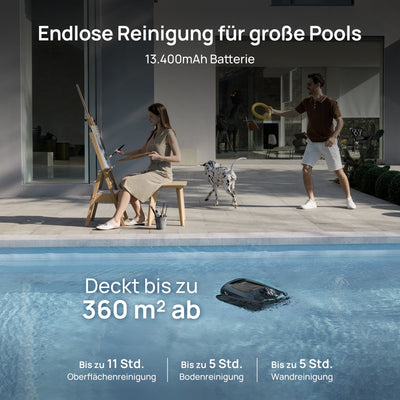 Beatbot AquaSense 2 Pro Robotic Pool Cleaner up to 300 m² + iSkim Ultra Surface Skimmer