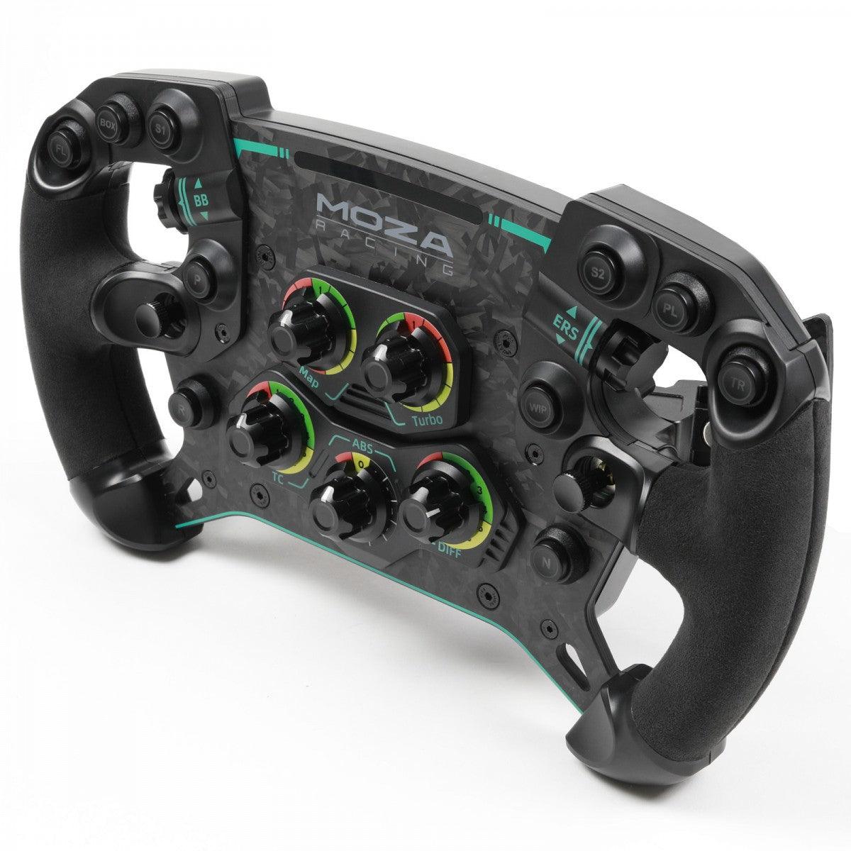 MOZA Racing GS Steering Wheel (RS08) + MOZA Racing R16 Direct Drive Wheel Base (Black) (RS031) + MOZA Racing RM Racing Dash (RS05)
