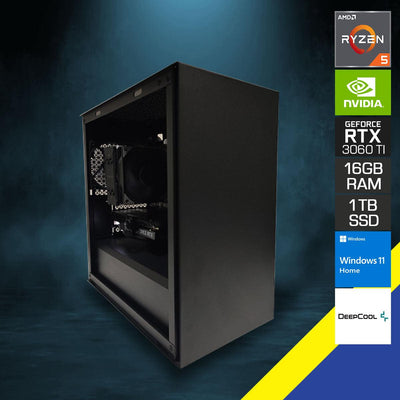 SIGMA MACUBE 110 GAMING PC | RYZEN 5 5600X | 16GB RAM DDR4 | 1TB SSD | RTX 3060 TI | Windows 11 Home