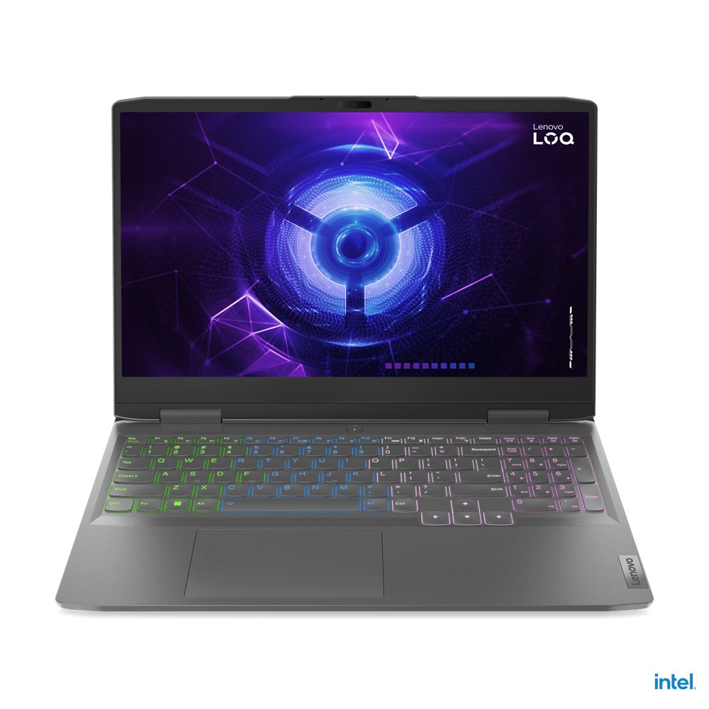 Lenovo LOQ 15IRH8 82XV001CPH Gaming Laptop (Storm Grey) | 15.6" WQHD (2560 x 1440) | i7 13620H | 8GB RAM | 512GB SSD | RTX 4060 | Windows 11 Home | MS Office H&S 2021 | Lenovo LOQ M100 RGB Mouse | Ideapad Gaming Backpack