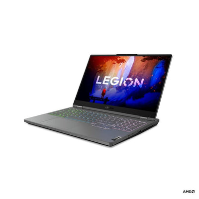 Lenovo Legion 5 15ARH7 82RE000KPH Gaming Laptop (Storm Grey) | 15.6" FHD  | Ryzen 5 6600H | 16 GB RAM DDR5 | 512 GB SSD | RTX 3050 Ti | Windows 11 Home | MS Office Home & Student 2021 | M300 RGB Gaming Mouse | Active Gaming Backpack