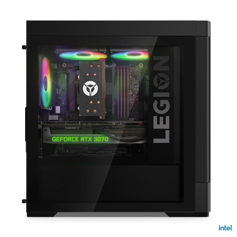 Lenovo Legion T5 26IAB7 90SV003BPP 26L Gaming Desktop PC (Black) | i7-12700F | 16GB DDR5 | 512GB SSD | RTX 3070 | Win11 + MS Office Home & Student 2021