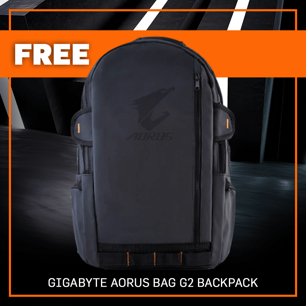 GIGABYTE AORUS 17 XE4-73PH514GH Gaming Laptop | 17.3” FHD | i7-12700H | 16GB DDR4 | 1TB SSD | RTX™ 3070 Ti | WIN11 | GIGABYTE AORUS G2 Backpack (Black)