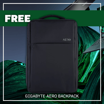 GIGABYTE AERO 15 OLED XD-73S1644GH GAMING LAPTOP (BLACK) | 15.6” UHD | i7-11800H | 16GB DDR4 | 1TB SSD | RTX™ 3070P | WIN11 + GIGABYTE AERO G2 BACKPACK