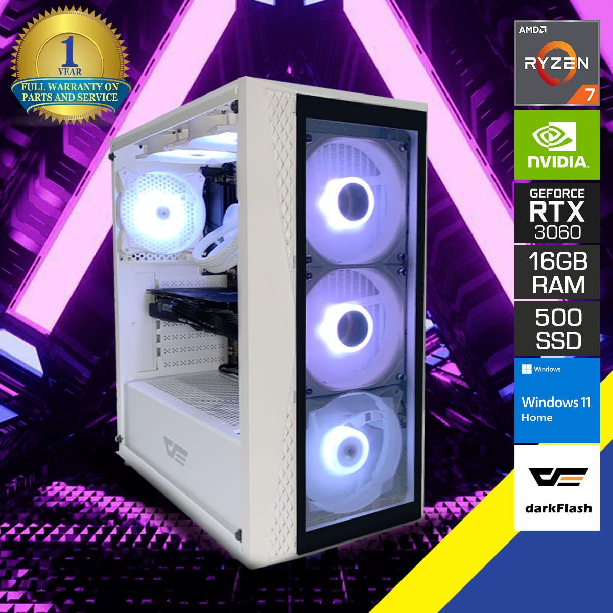 Aurora DK352 Plus ATX Gaming PC  | Ryzen 7 5700X | 16GB RAM | 500GB SSD | RTX 3060 | Windows 11 Home