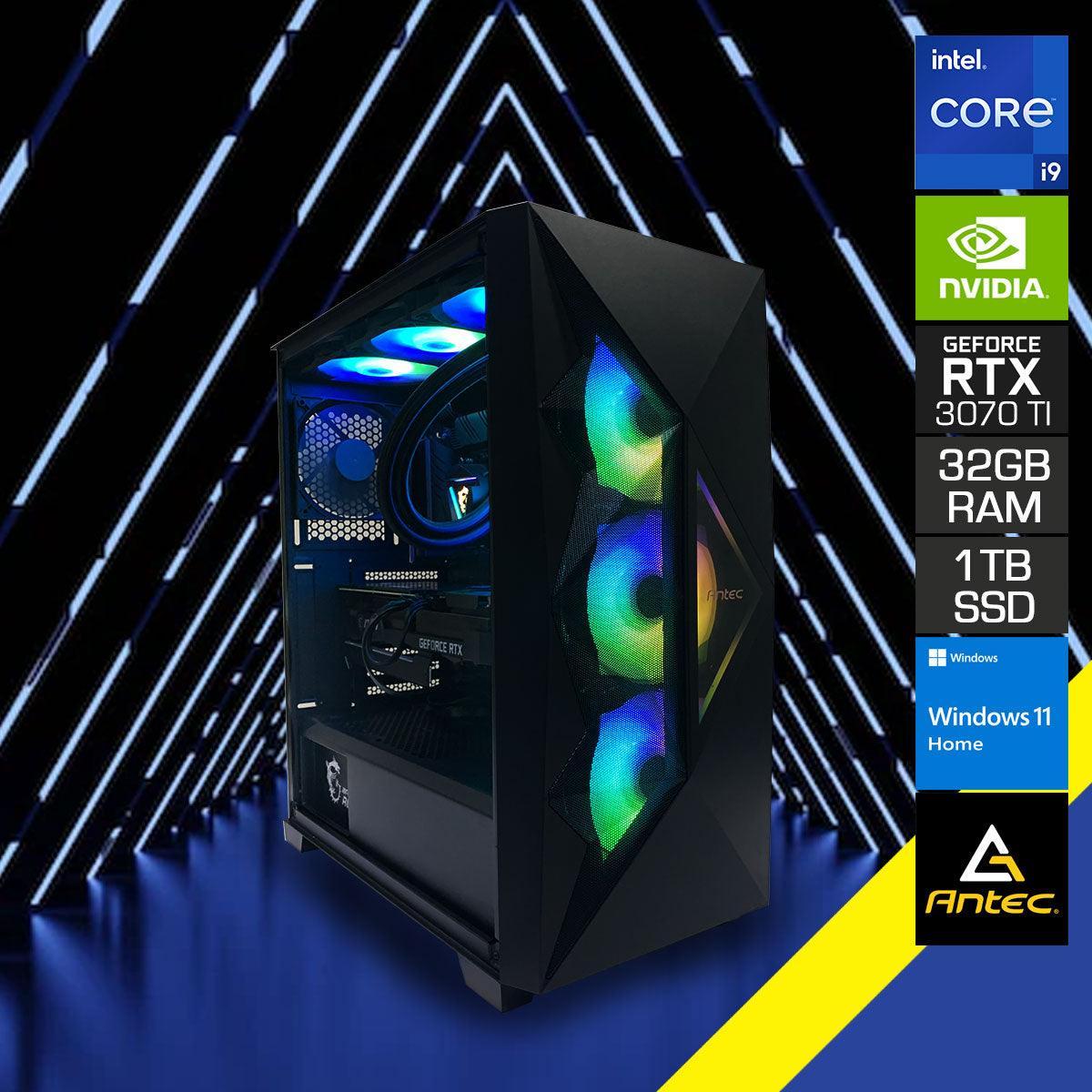 Optima DF800 Flux Gaming PC | i9 12900KF | 32 GB RAM | 2 TB SSD | RTX 3070 Ti | Windows 11 Home