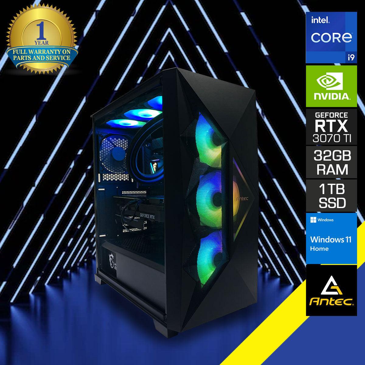 Optima DF800 Flux Gaming PC | i9 12900KF | 32 GB RAM | 2 TB SSD | RTX 3070 Ti | Windows 11 Home