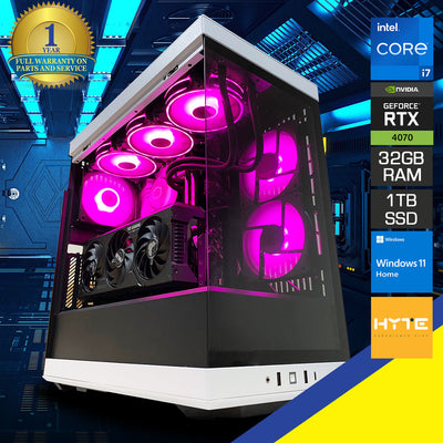 Optima Y40 V4 Desktop Gaming PC | Intel Core i7-13700F | 32GB RAM | 1TB SSD | RTX 4070 | Windows 11 Home