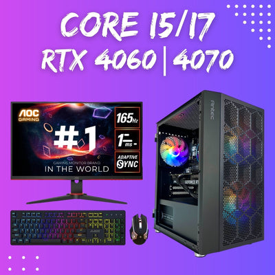 Gaming PC Bundle | Core i5/i7 | RTX 4060-4070 | Dark Phantom NX200M