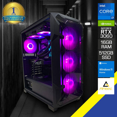 SOPHOS DF600 FLUX V2 Gaming PC | i7 12700KF | 16GB RAM DDR4 | 512 GB SSD | RTX 3060 | Windows 11 Home