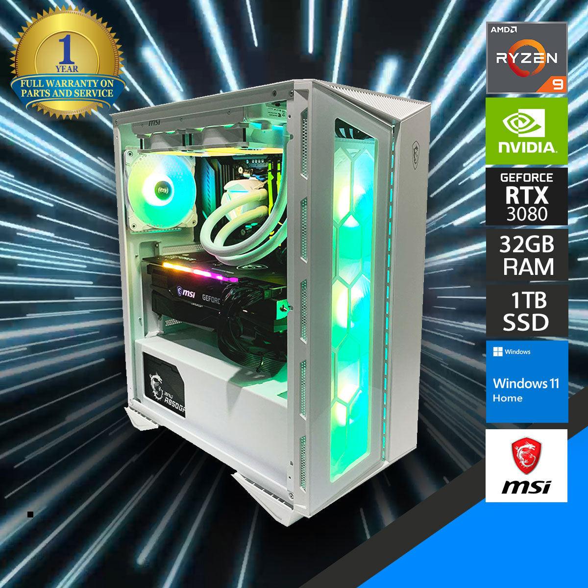 ULTRA GUNGNIR 110R GAMING PC |  Ryzen 9 5900X | 32 GB RAM DDR4 | 1 TB SSD | RTX 3080 | Windows 11 Home