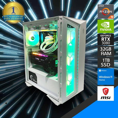 ULTRA GUNGNIR 110R GAMING PC |  Ryzen 9 5900X | 32 GB RAM DDR4 | 1 TB SSD | RTX 3080 | Windows 11 Home