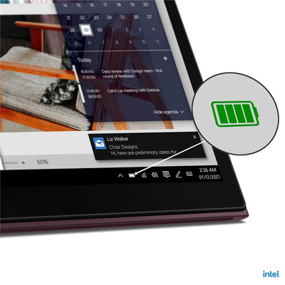 Lenovo Yoga Duet 7 13ITL6 82MA009LPH Laptop (Orchid) | 13" 2K (2160x1350) | i7 1165G7 | 16GB RAM | 1TB SSD | Intel Iris Xe Graphics | Windows 11 Home | MS Office Home & Student 2021 | E-Color Pen | Lenovo Casual Backpack B210