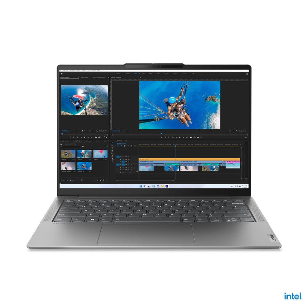 Lenovo Yoga Slim 6 14IAP8 82WU001XPH Laptop (Storm Grey) | 14" 2.8K (2880x1800) | i7-1260P | 16GB RAM | 1TB SSD | Intel Iris Xe Graphics | Windows 11 Home | MS Office Home & Student 2021 | Lenovo Casual Backpack B210