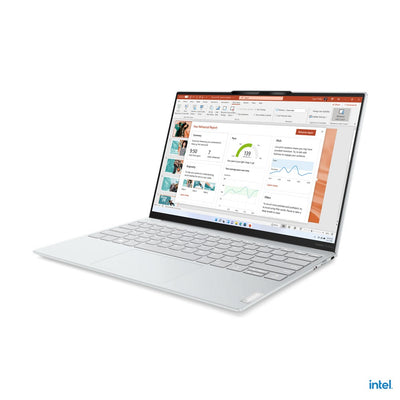 Lenovo Yoga Slim 7 Carbon 13IAP7 82U9001QPH Laptop (Moon White) | 13.3" 2.5K (2560x1600) | i5-1240P | 8GB RAM | 512GB SSD | Intel Iris Xe Graphics | Windows 11 Home | MS Office Home & Student 2021 | Yoga Sleeve