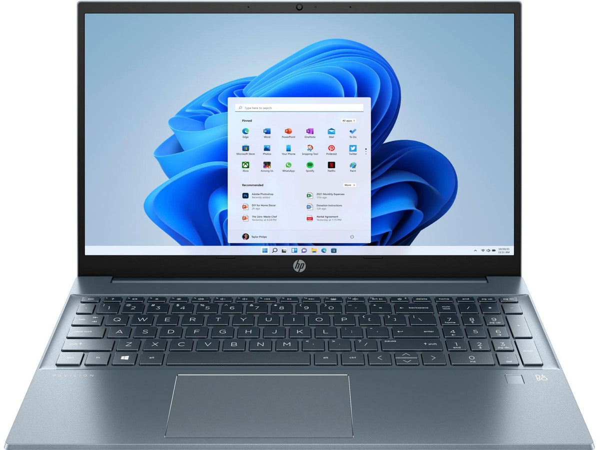 HP PAVILION STRELKA 15-EG1029TU LAPTOP (FOG BLUE) | 15.6" FHD | i7-1195G7 | 16GB DDR4 | 1TB SSD | IRIS® XE GRAPHICS | WIN11 + MS OFFICE HOME & STUDENT HP PRELUDE TOPLOAD BAG