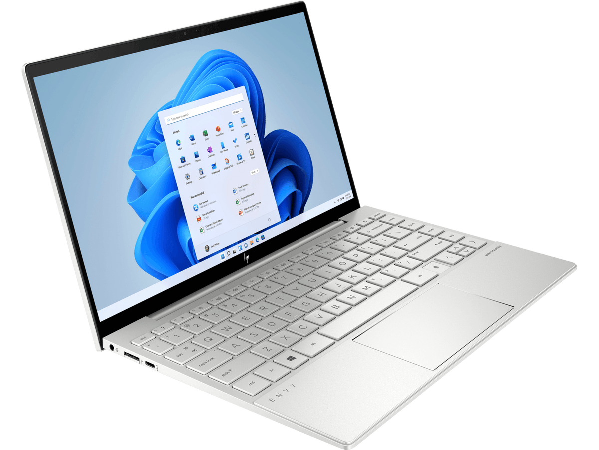 HP Envy 13-BA1522TX Laptop (Natural Silver) | 13.3”  FHD | i7-1165G7  | 16 GB DDR4 | 512 GB SSD | MX450 | Windows 11 Home | MS Office Home & Student 2021 | HP Prelude 15.6” Topload Bag