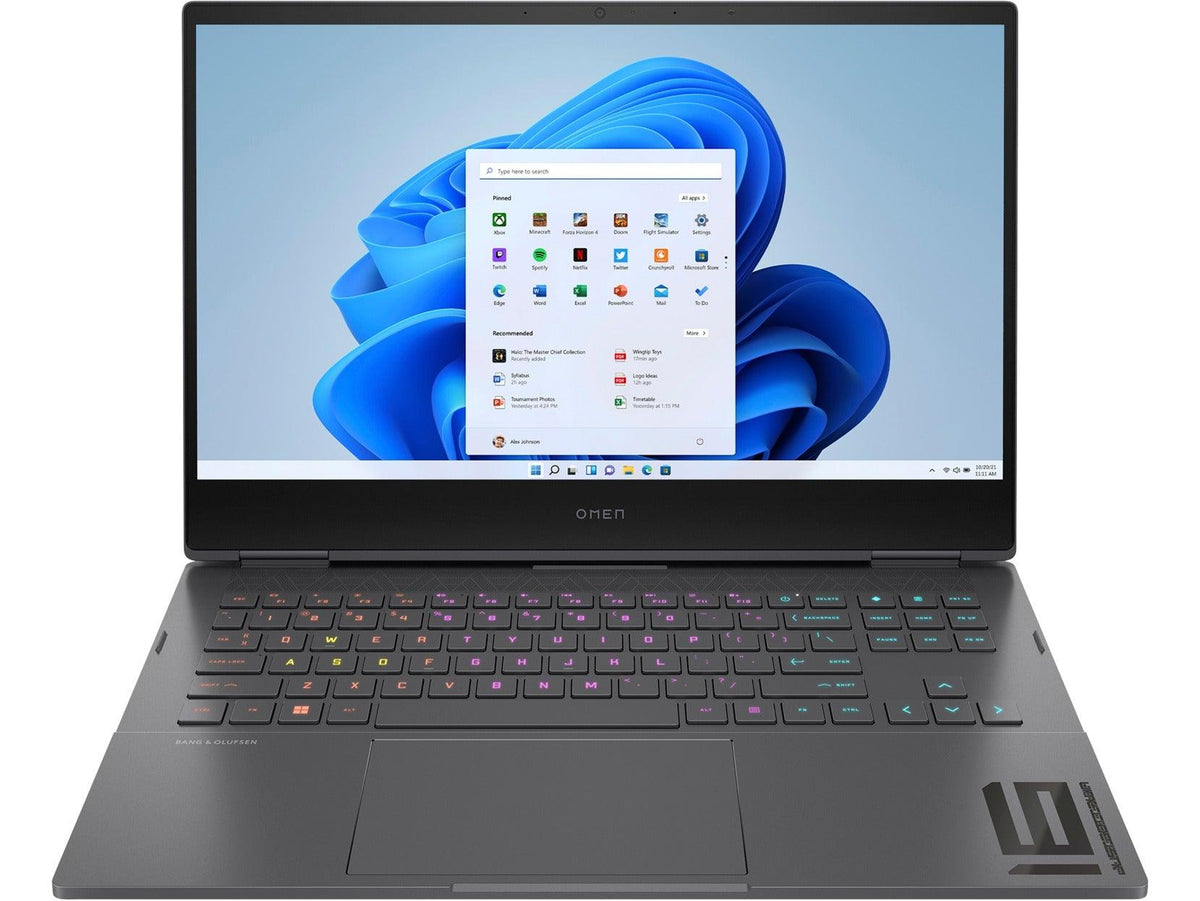 HP Omen 16-N0053AX Gaming Laptop (Mica Silver) | 16.1" QHD | Ryzen 7 6800H | 16 GB RAM | 512 GB SSD | RTX 3060 | Windows 11 Home | MS Office Home & Student 2021 | HP Omen Transceptor 15”  Backpack (Black)