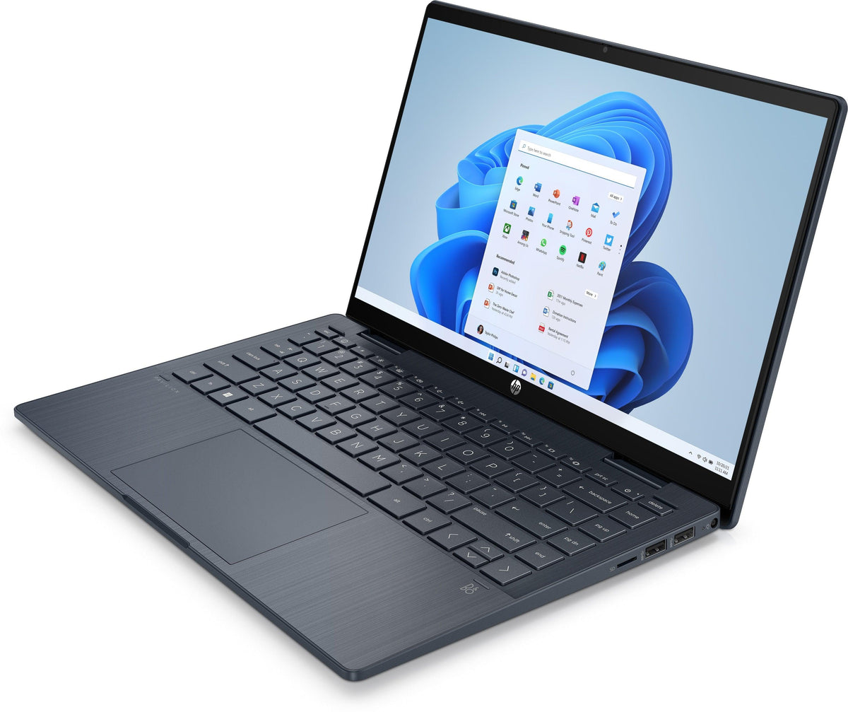HP Pavilion X360 14-EK0123TU 2-In-1 Laptop (Space Blue) | 14" FHD (1920 x 1080) | i7-1255U | 16GB RAM | 512GB SSD | Intel Iris Xe Graphics | Windows 11 Home | MS Office H&S 2021 | Stylus Pen | HP Prelude 15.6-Inch Topload Bag
