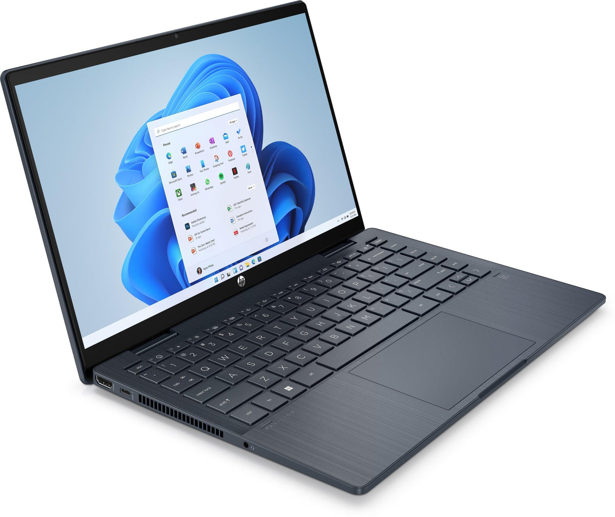 HP Pavilion X360 14-EK0123TU 2-In-1 Laptop (Space Blue) | 14" FHD (1920 x 1080) | i7-1255U | 16GB RAM | 512GB SSD | Intel Iris Xe Graphics | Windows 11 Home | MS Office H&S 2021 | Stylus Pen | HP Prelude 15.6-Inch Topload Bag