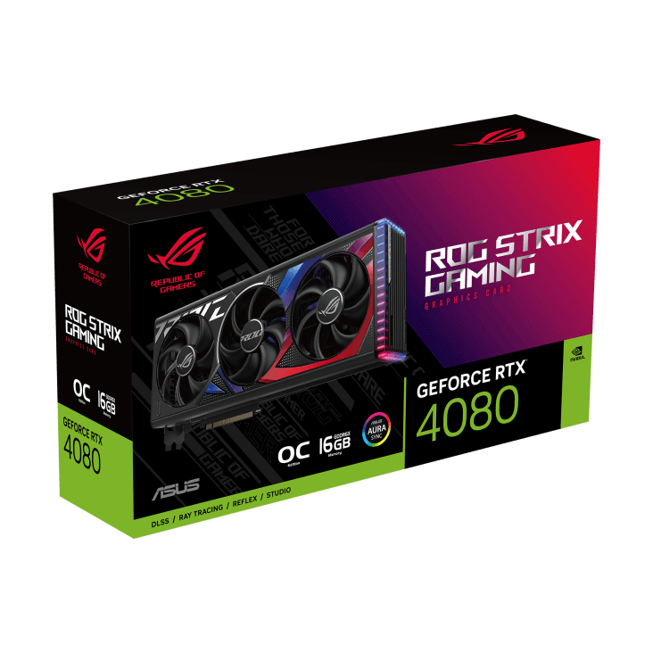 ASUS ROG Strix GeForce RTX 4080 O16G Gaming Graphics Card