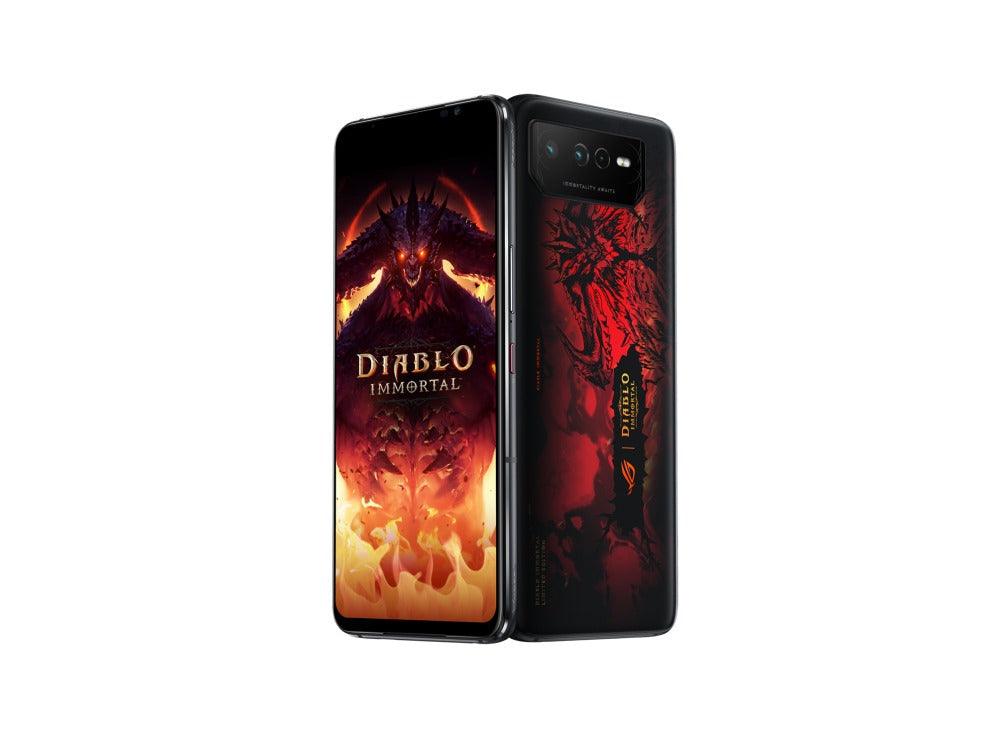 ASUS ROG Phone 6 Diablo Immortal Edition 16GB + 512GB Android 12 6.78-Inch Hellfire Red IPX4 Mobile Gaming (Phantom Black) (AI2201-C-6B091WW)