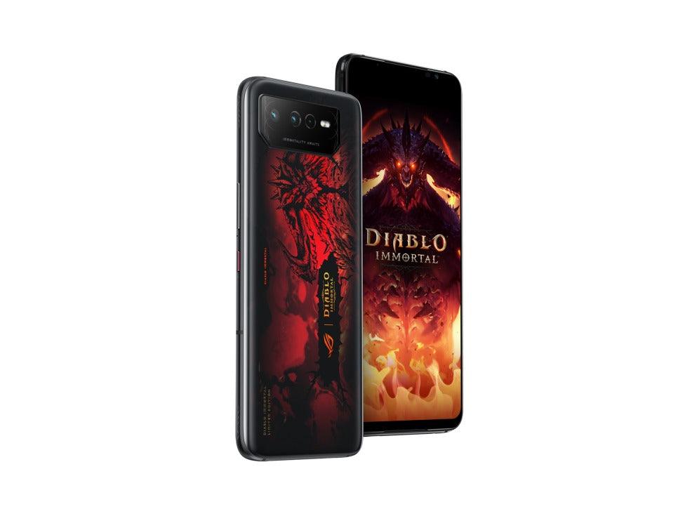 ASUS ROG Phone 6 Diablo Immortal Edition 16GB + 512GB Android 12 6.78-Inch Hellfire Red IPX4 Mobile Gaming (Phantom Black) (AI2201-C-6B091WW)