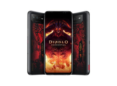 ASUS ROG Phone 6 Diablo Immortal Edition 16GB + 512GB Android 12 6.78-Inch Hellfire Red IPX4 Mobile Gaming (Phantom Black) (AI2201-C-6B091WW)