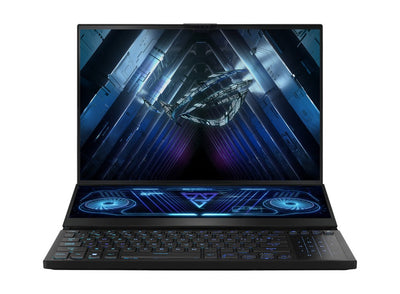 Asus ROG Zephyrus Duo 16 GX650PY-NM044WS Gaming Laptop (Black) | 16" QHD+ (2560x1600 WQXGA) | Ryzen 9 7945HX | 64GB RAM | 4TB SSD | RTX 4090 | Windows 11 Home | Fusion II 300  Palm Rest | ROG Gladius III Mouse | Ranger BP2701 Backpack