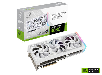 Asus ROG Strix GeForce RTX 4080 OC 16GB GDDR6X Gaming Graphics Card (White)