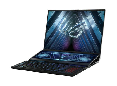 ASUS ROG Zephyrus Duo 16 (2022) GX650RW-LO113WS Gaming Laptop | 16" QHD+ | Ryzen 9 6900HX | 32GB RAM DDR5 | 1TB M.2 SSD | RTX 3070 Ti | Windows 11 Home | ROG Backpack | Delta Headset | Chakram Mouse | Type-C AC Adapter