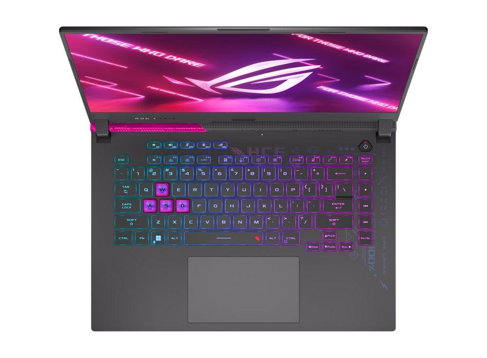 Asus ROG Strix G15 (2022) G513RS-HQ030WS Gaming Laptop (Electro Punk) | 15.6” WQHD | Ryzen 9 6900HX | 32GB RAM | 1TB M.2 SSD | RTX 3080 | Windows 11 Home | ROG Pink Backpack | Impact II Electro Punk | Type-C AC Adapter