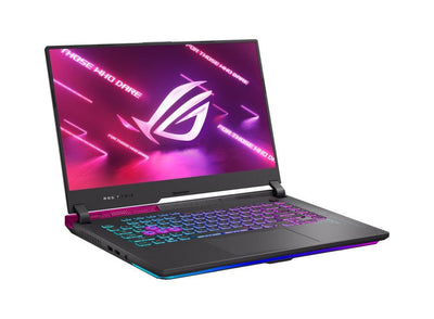 Asus ROG Strix G15 (2022) G513RS-HQ030WS Gaming Laptop (Electro Punk) | 15.6” WQHD | Ryzen 9 6900HX | 32GB RAM | 1TB M.2 SSD | RTX 3080 | Windows 11 Home | ROG Pink Backpack | Impact II Electro Punk | Type-C AC Adapter