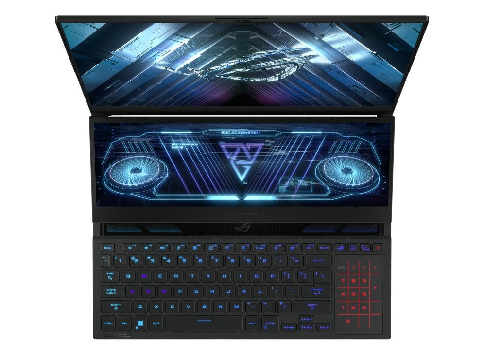 ASUS ROG Zephyrus Duo 16 (2022) GX650RW-LO113WS Gaming Laptop | 16" QHD+ | Ryzen 9 6900HX | 32GB RAM DDR5 | 1TB M.2 SSD | RTX 3070 Ti | Windows 11 Home | ROG Backpack | Delta Headset | Chakram Mouse | Type-C AC Adapter