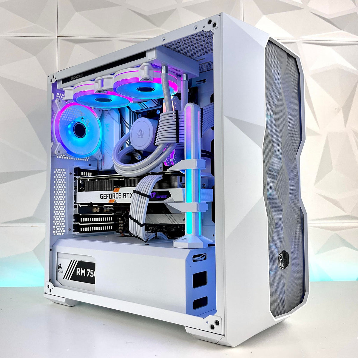 IGaming Ryzen 7 5700X | RTX 4060 Ti-4070 Ti | Td500 Mesh White