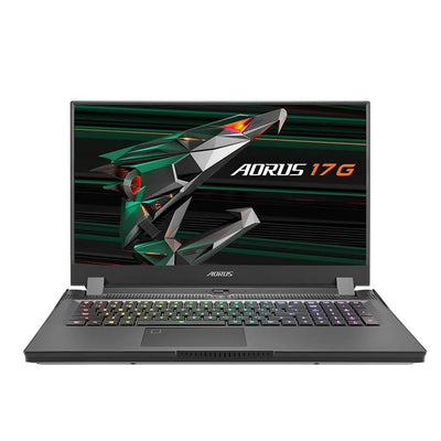 GIGABYTE AORUS 17G YD-73S1345GH 300HZ GAMING LAPTOP (BLACK) | 17.3" FHD | i7-11800h | 32 GB DDR4 | 512GB SSD | RTX 3080 | WIN10 + GIGABYTE AORUS G2 BACKPACK (BLACK) + KINGSTON NV1 NVME PCIE M.2 500GB SSD (SNVS/500G) UPGRADE
